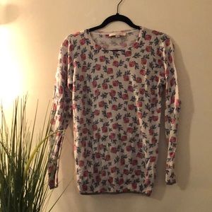 Floral loft sweater